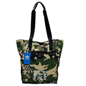 ADIDAS Originals Simple Canvas‎ Tote Shoulder Bag 15X14X4" Camouflage Print